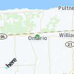 Map for location: Ontario, Amerika Serikat