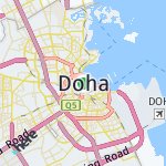 Map for location: Doha, Qatar