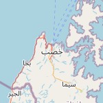 Map for location: Khasab, Oman