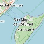 Map for location: Cozumel, Mexico