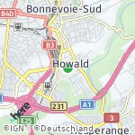 Map for location: Howald, Luxembourg