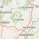 Map for location: Santarem, Portugal