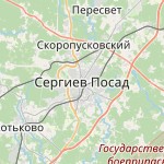 Map for location: Sergiev Posad, Russia