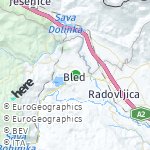 Map for location: Bled, Slovenia