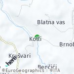 Map for location: Kotli, Croatia
