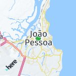 Map for location: João Pessoa, Brazil