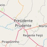 Map for location: Presidente Prudente, Brazil