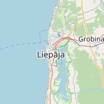 Map for location: Liepaja, Latvia