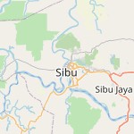 Map for location: Sibu, Malaysia