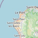 Map for location: Saint-Paul, Reunion