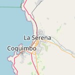 Map for location: La Serena, Chile