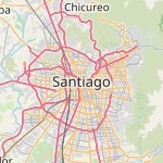 Map for location: Santiago, Chile