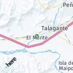 Map for location: El Monte, Chile