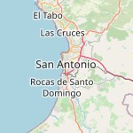 Map for location: San Antonio, Chile