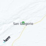 Map for location: San Gregorio, Chile