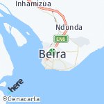 Map for location: Beira, Mozambique