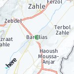 Map for location: Bar Elias, Lebanon