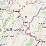 Map for location: Majdel Anjar, Lebanon