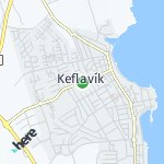 Map for location: Keflavík, Iceland