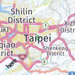 Map for location: Tai Bei Shi, Tai Wan
