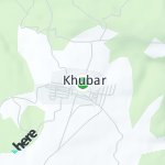 Map for location: Khubar, Russia