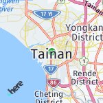 Map for location: Tai Nan Shi, Tai Wan