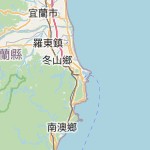 Map for location: Suao Township, Taiwan