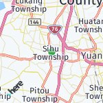 Map for location: Sihu Township, Taiwan