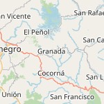 Map for location: Granada, Colombia