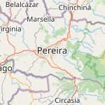 Map for location: Pereira, Colombia