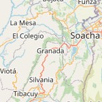 Map for location: Granada, Colombia