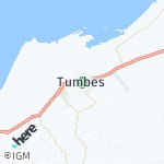 Map for location: Tumbes, Peru