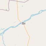 Map for location: Ibi, Nigeria