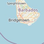 Map for location: Christ Church, Barbados