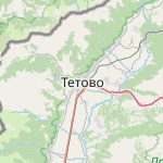 Map for location: Tetovo, North Macedonia