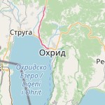 Map for location: Ohrid, North Macedonia