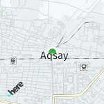 Map for location: Aqsay, Kazakhstan