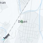 Map for location: Diqan, Kazakhstan