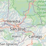 Map for location: Trinidad, Costa Rica