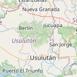Map for location: California, El Salvador