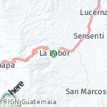 Map for location: La Labor, Honduras