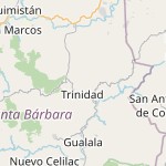 Map for location: Trinidad, Honduras
