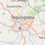 Map for location: Tegucigalpa, Honduras
