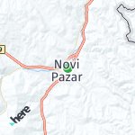 Map for location: Novi Pazar, Serbia