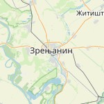 Map for location: Zrenjanin, Serbia