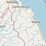 Map for location: Malita, Philippines