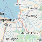 Map for location: Cagayan de Oro City, Philippines