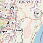 Map for location: West Bank, Israel