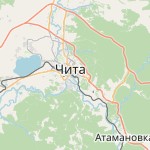 Map for location: Chita, Russia