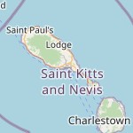 Map for location: Basseterre, Saint Kitts and Nevis